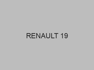 Kits elétricos baratos para RENAULT 19